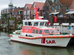 Seenotrettungsboot  Neuharlingersiel  (2000 in Bardenfleth gebaut, 9,5 m-Klasse, 320 PS, 18 kn.) im Hafen von Neuharlingersiel (30.08.2007)