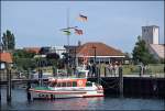 Kleines Seenotrettungsboot  Franz Stapelfeldt  der DGzRS am 18.06.14 im Hafen von Timmendorf / Poel. 