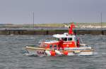 Das Tochterboot  Verena  vom Rettungskreuzer  Hermann Mawede  am 18.07.2011 im Hafen von Helgoland.