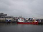 Knechtsand(IMO-9086916;L=38;B=13mtr) ist ein l- und Schadstoffbekmpfungsschiff, und wartet in Cuxhaven auf weitere Einstze;090828 