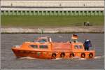 Die NILS HOLGERSSON war am 29.05.2009 auf der Weser bei Bremerhaven unterwegs. Sie war vermutlich ein Tender- oder Rettungsboot eine Passagierschiffes.
