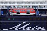 Tenderboot Nr. 8 der neuen MEIN SCHIFF 2 (IMO 9783576). Bremerhaven, 03.02.2019.