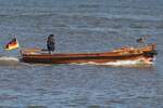 B�derboot MARGARETHE (HH-AF 503); Eigner/Betreiber: F�rderverein Buxtehuder Hafen und Este e.V.; Datum: 08.05.2026; Aufnahmeort: Elbe/Hafen Hamburg, Deutschland. Das Bild entstand anl�sslich der Einlaufparade zum 837. Hafengeburtstag. Info: Das histo ...