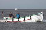 B�rteboot SIGRID; Datum: 15.09.2026; Aufnahmeort: Elbe/Cuxhaven, Deutschland. Selten sieht man ein echtes B�rteboot fern der Heimat Helgoland… 