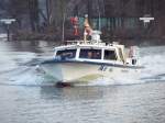Fischereiaufsichtsboot FA-6 WELS aus Berlin. Am 21.11.07 bei der Koppelstelle Schmckwitz.