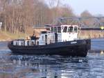 Eisbrecher EISFUCHS vom WSA Eberswalde am 5.2.2014 auf dem Lehnitzsee bei Oranienburg im Einsatz.