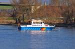 MS  Regen  (05038640) der Strompolizei vom WSA in Regensburg auf der Donau bei Winzer. 10.03.2014