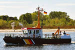 Schifffahrtspolizeiboot OSTE des Wasser- und Schifffahrtsamtes Cuxhaven am 20.05.2020 in der Ostsee vor Lübeck-Travemünde