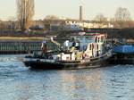 SB Seelöwe (05028840 , 22 x 5,10m) vom WSA Berlin am 29.11.2016 auf der Havel in Berlin-Spandau auf Talfahrt.