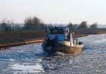 Eisbrecher SEEWOLF vom WSA Uelzen auf dem MLK bei km 315 am3.3.2018.Foto vom Eisbrecherarchiv Mineif.