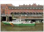 Das ausgemusterte Zollboot  Oldenburg  vor dem Zollmuseum in der Speicherstadt Hamburg. 07.02.07.