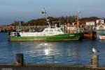 Zollschiff WUSTROW Im Hafen von Timmendorf auf der Insel Poel (Landkreis Nordwestmecklenburg, 29. November 2011)