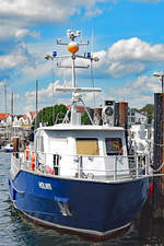 Zollboot HOLNIS am 9.6.2019 im Hafen von Lübeck-Travemünde