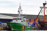 Zollboot SCHLESWIG-HOLSTEIN am 13.7.2019 im Hafen von Neustadt/Holstein.