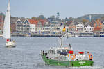 Zollboot AMRUM am 20.10.2020 im Hafen von Lübeck-Travemünde