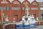 Zollboot PRIWALL am Havemannkai in Lübeck. Aufnahme vom 19.03.2021