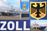 Zollboot PRIWALL am 27.01.2024 im Hafen von Lübeck-Travemünde