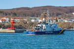 Zollboot HIDDENSEE (IMO 8632213) auf höhe Westmole im Sassnitzer Hafen. - 11.04.2026
