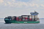 ELBINSEL , Feederschjff , IMO 9977426 , Baujahr 2024 , 170 x 26.9 m , 1400 TEU , Cuxhaven - Alte Liebe , 06.04.2025 ,
