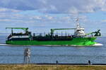 MEUSE RIVER , Saugbagger , IMO 9866988  , Baujahr 2020 , 116 x 26 m , 06.04.2025 , Cuxhaven - Alte Liebe ,