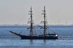 ROALD AMUNDSEN , Brigg , 49,8 x 7,2 m , Baujahr 1952 , 06.04.2025 , Cuxhaven - Alte Liebe ,