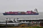 ELBSKY , Feederschiff , IMO 9412531 , Baujahr 2011 , 157.71 x 23.2 m , 1025 TEU ,  Cuxhaven - Alte Liebe , 10.04.2025 ,