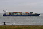 MUNKSUND , Feederschiff , IMO 9429223 , Baujahr 2012 , 157.65 x 23.53 m , 1025 TEU , Cuxhaven - Alte Liebe , 10.04.2025 ,