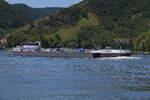 Tankschiff Thunersee am 20.06.2025 in Boppard/Rhein.