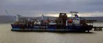 Der 248m lange Tanker ENQUEST PRODUCER am 26.05.25 vor Invergordon.