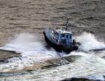 Das 15m lange Lotsenboot BALBLAIR am 26.05.25 vor Invergordon.