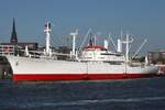 Frachtschiff CAP SAN DIEGO; Eigner/Betreiber: Stiftung Hamburger Admiralität; Aufnahmeort: Elbe/Hafen Hamburg, Deutschland; Datum: 19.08.2025; Info: (IMO 5060794) Die CAP SAN DIEGO gehört der „Stiftung Hamburger Admiralität'. Sie ...