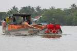 Namenloses Flussschiff; Eigner/Betreiber: unbekannt; Aufnahmeort: Can Tho, Mekong (Mekongdelta), Vietnam; Datum: 08.11.2011.