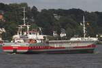 Frachtschiff JEKERBORG; Aufnahmeort: Elbe/Hafen Hamburg, Deutschland; Datum: 28.07.2025; Info: (IMO 9201944)