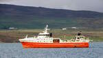 Das 80m lange Fangschiff SOLBERG am 29.05.25 vor Akureyri.