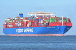 COSCO SHIPPING CAPRICORN , Containerschiff , IMO 9783514 , Baujahr 2018 , 400 × 59m 20000 Teu , Cuxhaven  08.11.2018