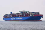 COSCO SHIPPING SCORPIO , Containerschiff , IMO 9789635 , Baujahr 2018 , 400 x 58.76 m , 19273 TEU , Cuxhaven , 04.06.2020