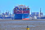 COSCO SHIPPING STAR , Containerschiff , IMO 9795658 , Baujahr 2019 , 400 x 59 m , 21.237 TEU , Hamburg Rüschpark , 09.04.2026