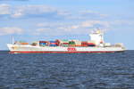 OOCL Kobe , Containerschiff , IMO 9329526 , Baujahr 2007 , 259.8 × 32.25m , 4578 TEU    15.05.2019 , Cuxhaven