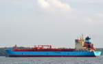 Die Maersk Edgar IMO-Nummer:9274630 Flagge:Dänemark Länge:186.0m Breite:30.0m Baujahr:2004 Bauwerft:CSC Jinling Shipyard,Nanjing China aus dem Nord-Ostsee-Kanal bei Kiel Holtenau kommend am