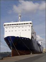 Die 1978 gebaute TOR MINERVA (IMO 7430735) liegt am 13.09.2009 im Fischereihafen II in Bremerhaven. Sie ist 177 m lang, 24 m breit und hat eine GT von 21215. Heimathafen ist Oslo (Norwegen).