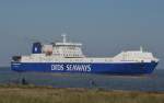 Selandia  SEAWAYS DFDS, Heimathafen  Kopenhagen ein RoRo-Schiff.