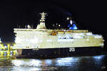 Das Fährschiff  Calais Seaways  von DFDS legt Mitte Juli 2018 in Calais an.