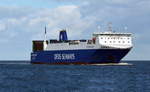 Jutlandia Seaways, Ro Ro Schiff von DFDS SEAWAYS am 26.09.