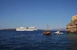 Am 26.8.2015 erreichte AIDAstella den Redehafen Thira auf Santorin.