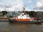 BUGSIER 21 (1) (IMO 9214989) liegend am 8.9.2015, Hamburg, Elbe, Schlepperponton Neumühlen /  VSP-Schlepper / BRZ 382  / Lüa 30,62  m, B 11,62 m, Tg 5,12 m / 2 Deutz SBV9M 628, 3742 kW, 5088