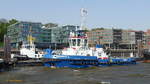 BUGSIER 12 (3) (IMO 9808247) am 23.4.2019, Hamburg, Elbe, Schlepperponton Neumühlen /  In den Farben der Fairplay Towage, da sie als FAIRPLAY XVIII  in Stettin im Einsatz war /  ASD-Schlepper, 