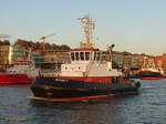 BUGSIER 7 (4) (IMO 9693252) am 30.10.2019, Hamburg, Elbe, in Fahrt vor dem Schlepperponton Neumühlen /    Seehafen-Assistenzschlepper / BRZ 440 / Lüa 31 m, B 11,3 m, Tg 6,2 m / 2 Diesel,