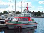 „ Crempe “ SAR Rettungsboot der DGzRS Liegeplatz in Neustadt in Holstein  L 8,5 m B 3,1 m Besatzung 3 Pers.