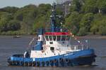 Schlepper FAIRPLAY-57 (IMO 9036246); Datum: 08.05.2026; Aufnahmeort: Elbe/Hafen Hamburg, Deutschland. Das Bild entstand anl�sslich der Einlaufparade zum 837. Hafengeburtstag.