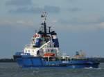 Dieser Schlepper ( die Fairplay )läuft aus um der  Lica Maersk  entgegen zu eilen. Das Bild stammt vom 01.02.2009 aus Rotterdam.